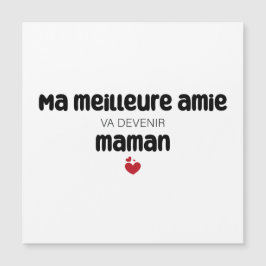 Carte “Ma meilleure amie va devenir maman”