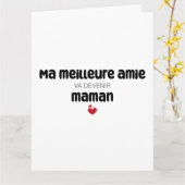 Carte “Ma meilleure amie va devenir maman” カード (黄色い花)