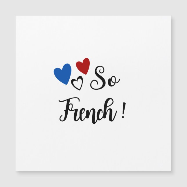 Carte magnétique So French (正面)