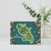 Carte Martinique Illustrée  シーズンポストカード (スタンド正面)