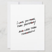 Carte motifs cœurs façon tags カード (裏面)