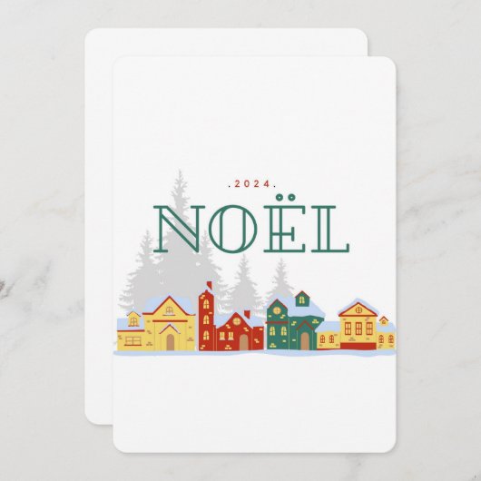 Carte NOEL 2024 招待状 (正面/裏面)
