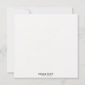 Carte Noël, Robin Chritsmas card カード (裏面)