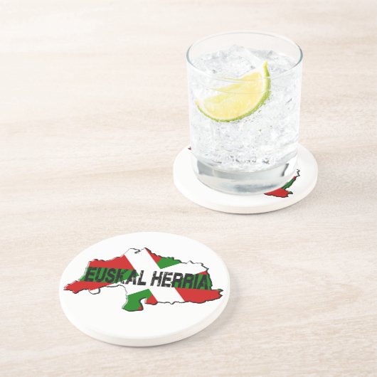 Carte pays basque plus drapeau euskal herria コースター (側面)