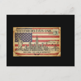 carte postal des Etats-Unis シーズンポストカード