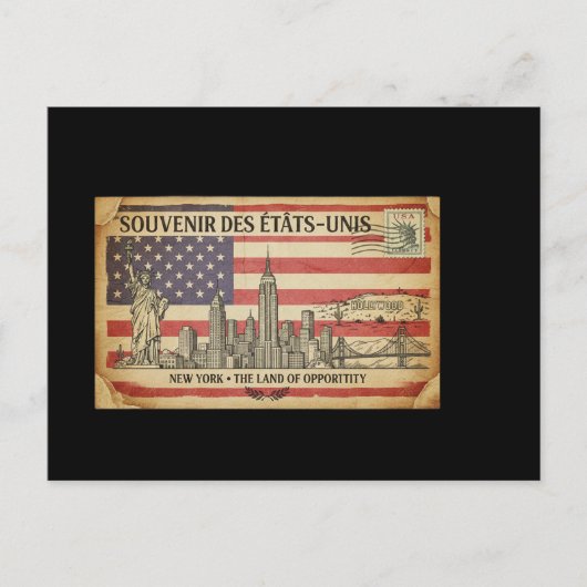carte postal des Etats-Unis シーズンポストカード (正面)
