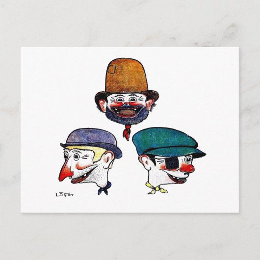 Carte postal des Pieds Nickelés ポストカード (正面)