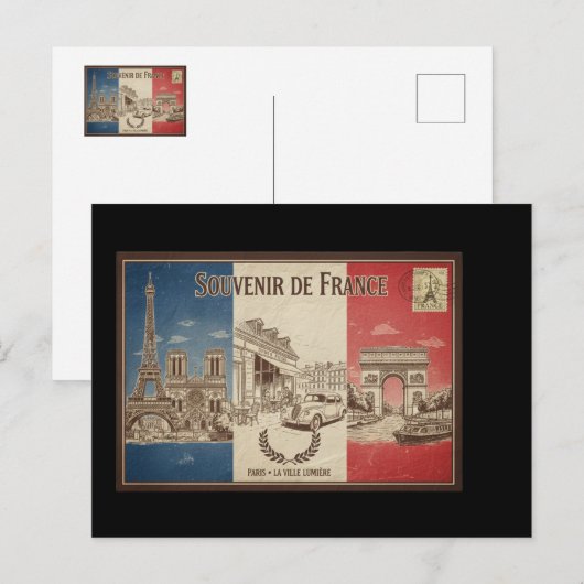 carte postal france ポストカード (正面/裏面)