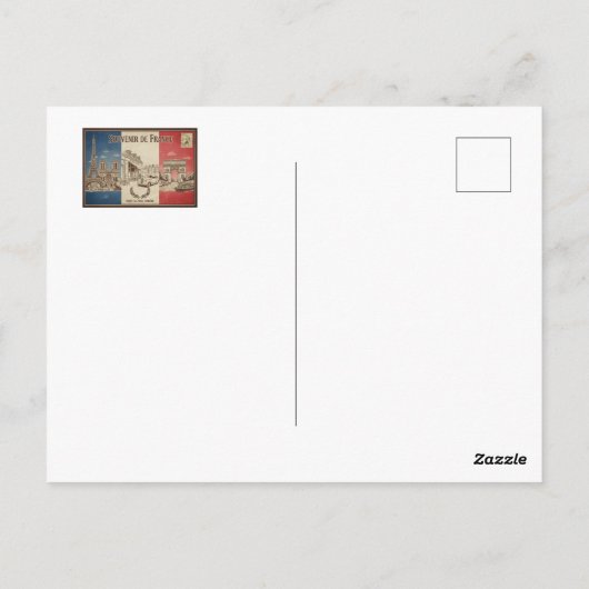 carte postal france ポストカード (裏面)