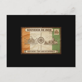 carte postal inde ポストカード