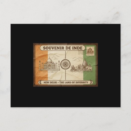 carte postal inde ポストカード (正面)