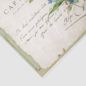 Carte Postale忘れ私はスクリプトフランスのバードではない 薄葉紙 (詳細)