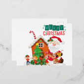 Carte postale  箔シーズンポストカード (正面/裏面)