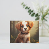 Carte postale A Heart of an Adorable Dog ポストカード (スタンド正面)