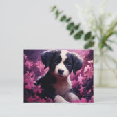 Carte Postale Bouquet de Joie Canine ポストカード (スタンド正面)