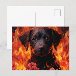 Carte Postale Canine Ardente" ポストカード