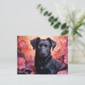 Carte postale Canine Brilliance in Gardens ポストカード (スタンド正面)