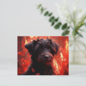 Carte Postale Canine Brûlante ポストカード (スタンド正面)