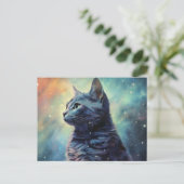 Carte Postale Cat Alone ポストカード (スタンド正面)