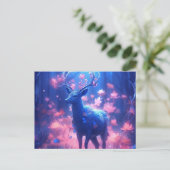 Carte Postale Cerf lumière bleue ポストカード (スタンド正面)