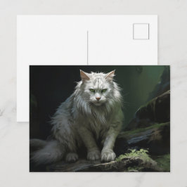Carte postale Chat Foret ポストカード