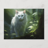 Carte postale Chat Foret 4 ポストカード (正面)