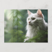 Carte postale Chat Foret 7 ポストカード (正面)