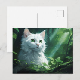 Carte postale Chat Foret 8 ポストカード