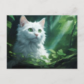 Carte postale Chat Foret 8 ポストカード (正面)