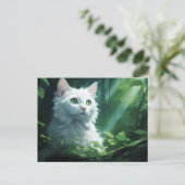 Carte postale Chat Foret 8 ポストカード (スタンド正面)