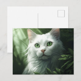 Carte postale Chat Foret 9 ポストカード