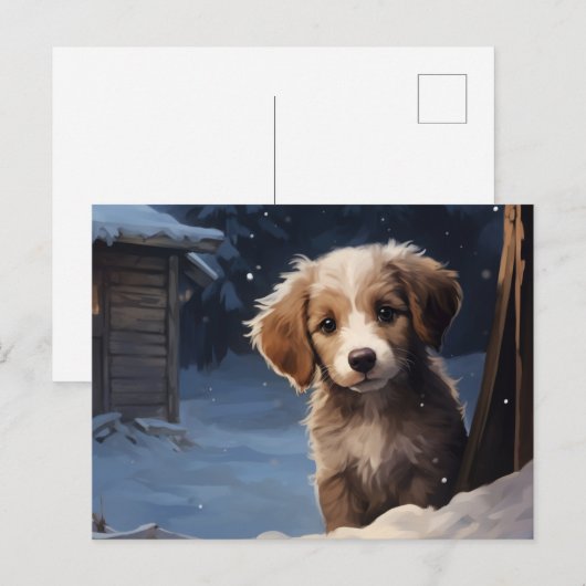 Carte postale Chien 1-9 ポストカード (正面/裏面)