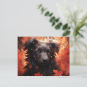 Carte Postale Chien Flamboyant ポストカード (スタンド正面)