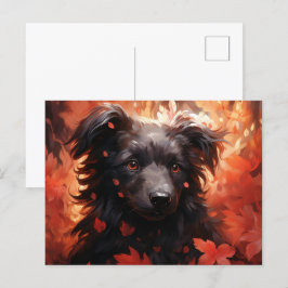 Carte Postale Chien Flamboyant ポストカード