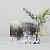 Carte postale Coaticook, Qc 箔シーズンポストカード (立ち正面)