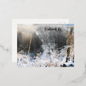 Carte postale Coaticook, Qc 箔シーズンポストカード (正面/裏面)