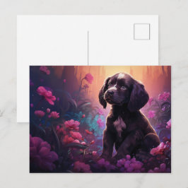 Carte postale Cuddly Canine ポストカード