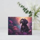 Carte postale Cuddly Canine ポストカード (スタンド正面)