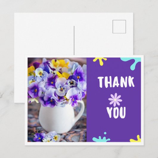 Carte postale de remerciement  ポストカード (正面/裏面)