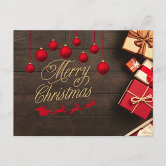 Carte postale de voeux de Noël Ornate Vintage ポストカード