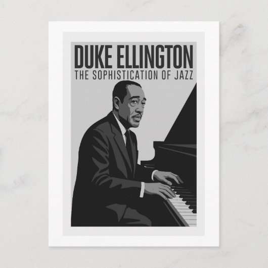 Carte Postale Duke Ellington - Jazz Piano Vintage  ポストカード (正面)