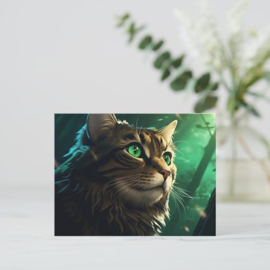 Carte postale Elusive Felines ポストカード (スタンド正面)