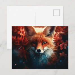 Carte postale Enchanted Whispers of the Fox ポストカード