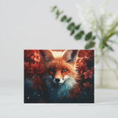 Carte postale Enchanted Whispers of the Fox ポストカード (スタンド正面)