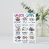 Carte Postale English cuisine ポストカード (スタンド正面)