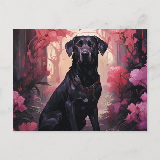 Carte Postale Faithful Among Flowers ポストカード (正面)