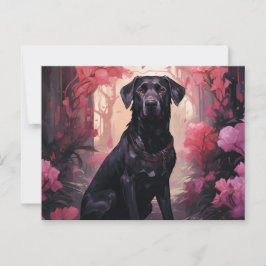 Carte Postale Faithful Among Flowers ポストカード