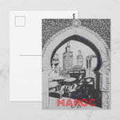 Carte Postale Fès Maroc ポストカード (正面/裏面)