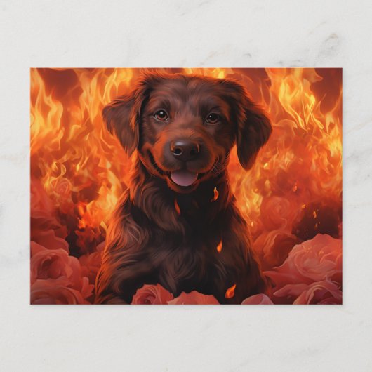 Carte Postale Feu Fleuri ポストカード (正面)