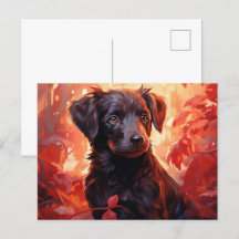 Carte Postale Feu Fleuri